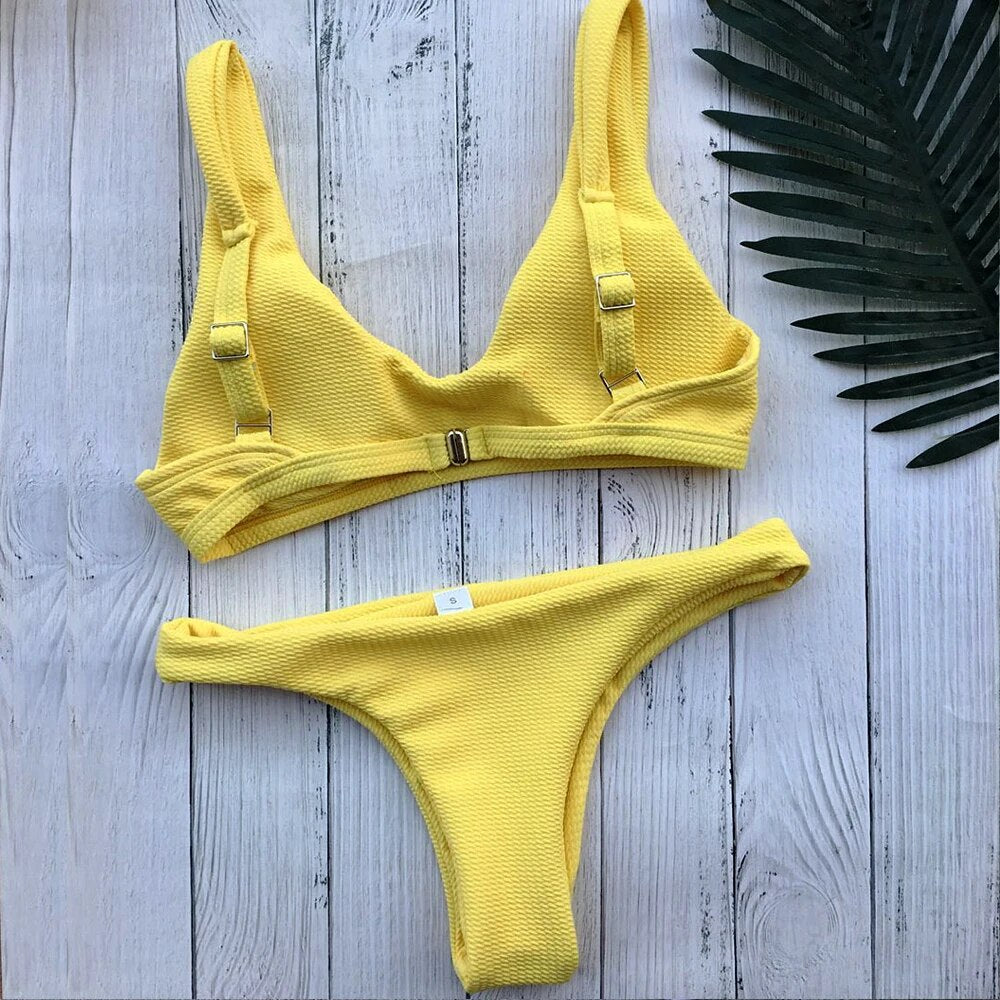 Brazilian Ribbed Bikini Swimwear - Resqué Playa
