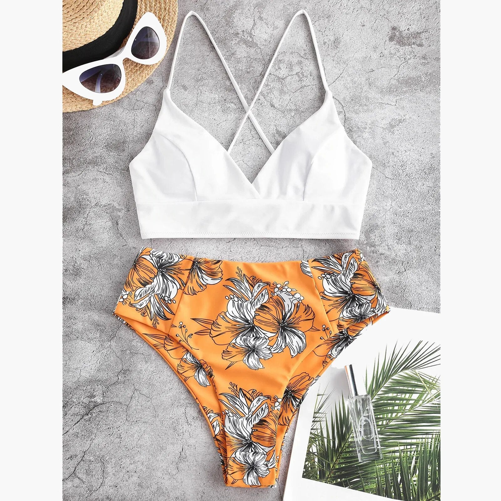 Flower Print Bikini - Blossom in Style | Two-Piece Set